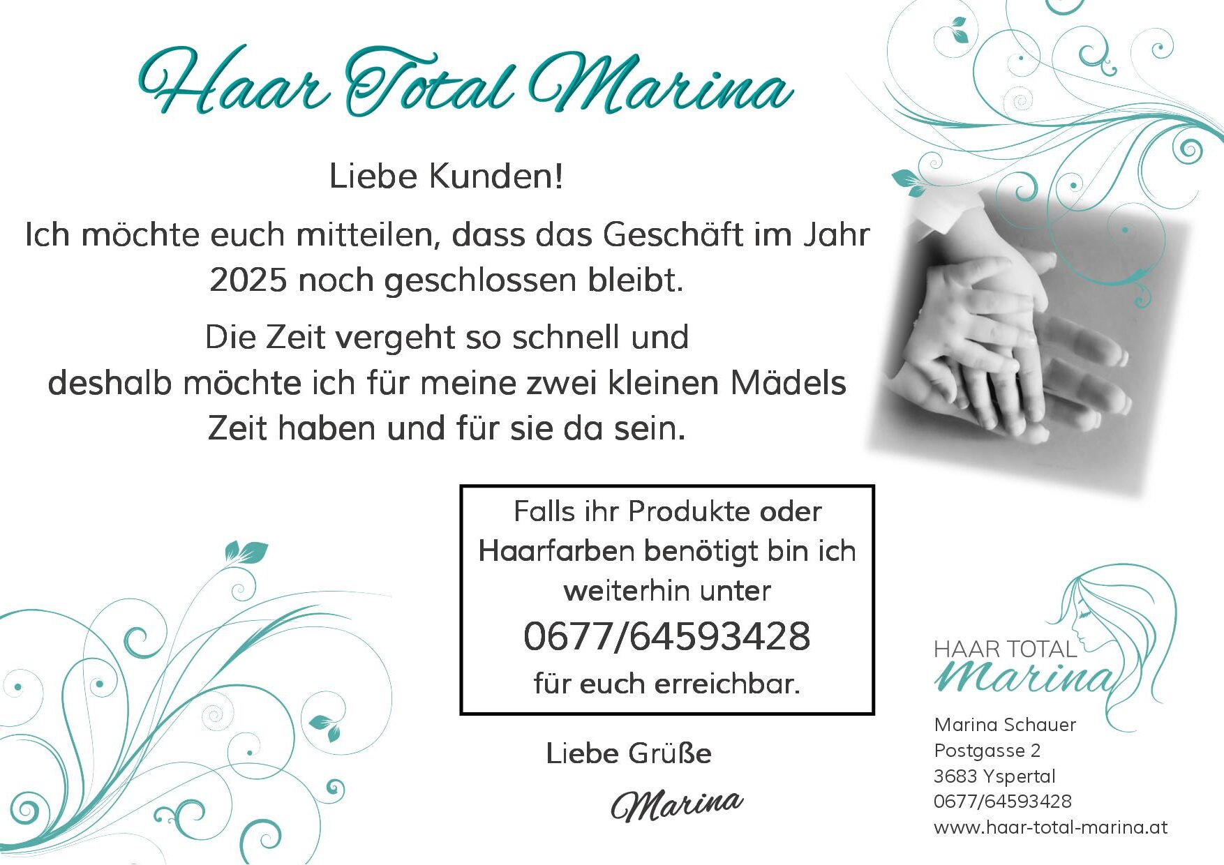Babypause - weiterhin Geschlossen neu Babypause - weiterhin Geschlossen neu